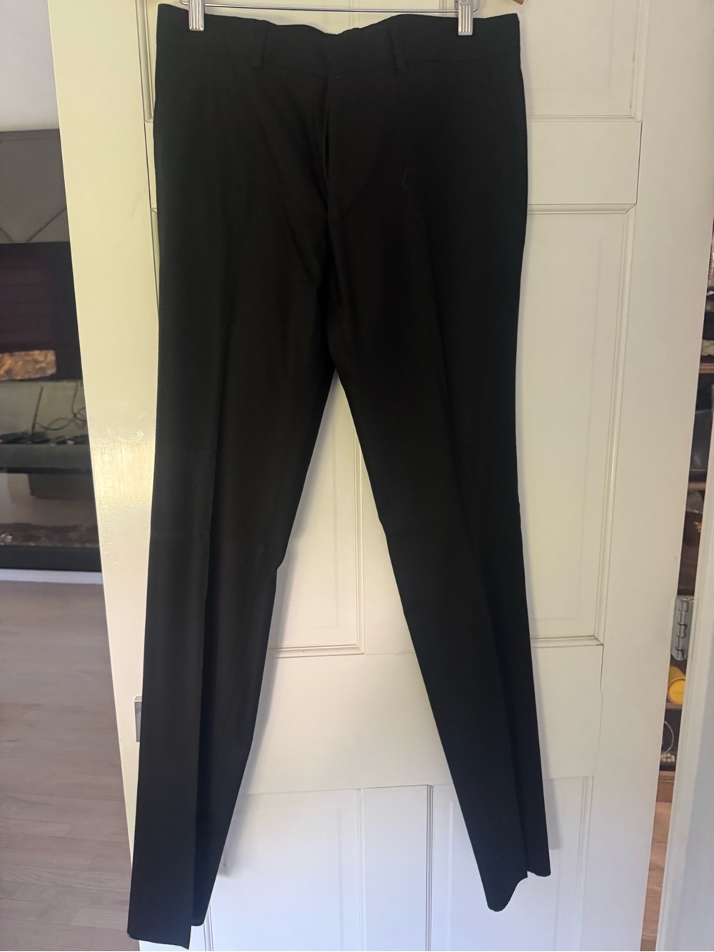 Hermes Men's Black Tailored Dress Pants